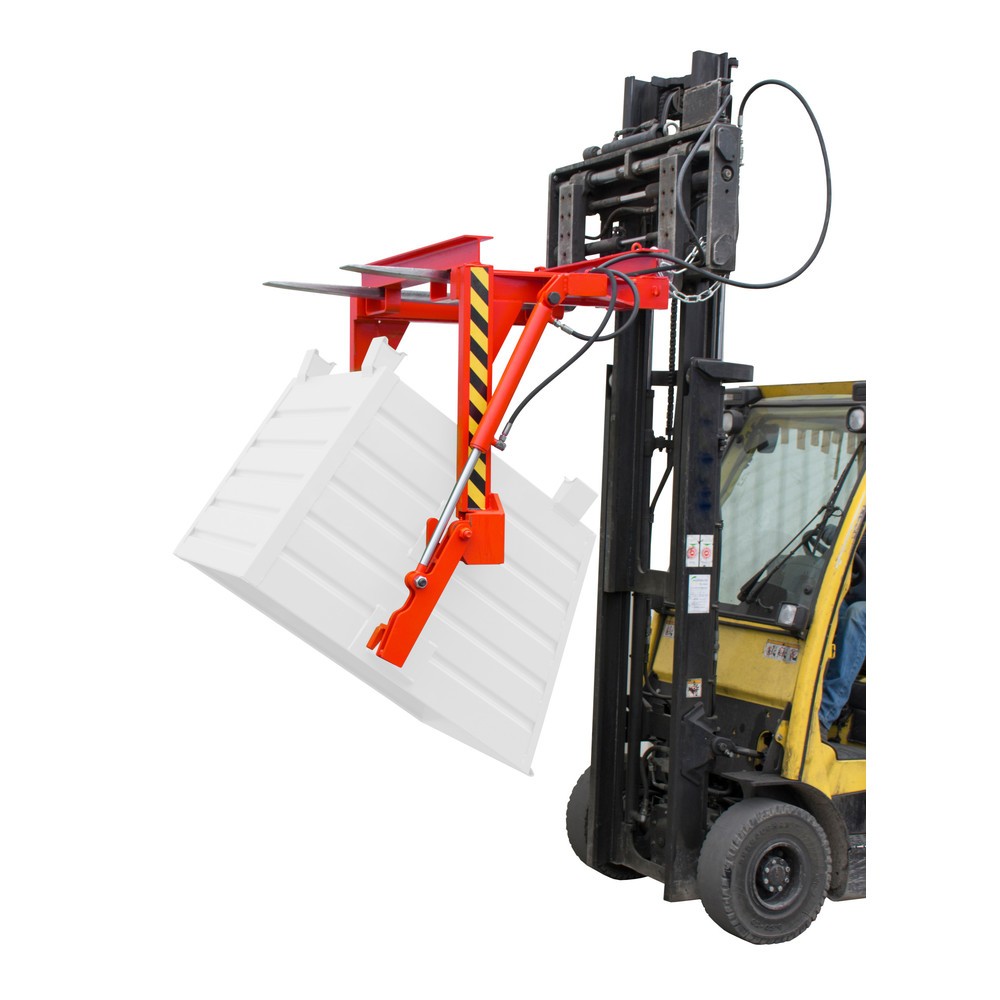 Produktabbildung Nr. 2: Traverse type BST-H pour benne basculante empilable, capacité de charge 2 000 kg, volume 0,9 m³, RAL 3000 rouge feu
