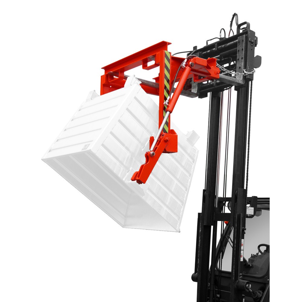 Produktabbildung Nr. 3: Traverse type BST-H pour benne basculante empilable, capacité de charge 2 000 kg, volume 0,9 m³, RAL 3000 rouge feu