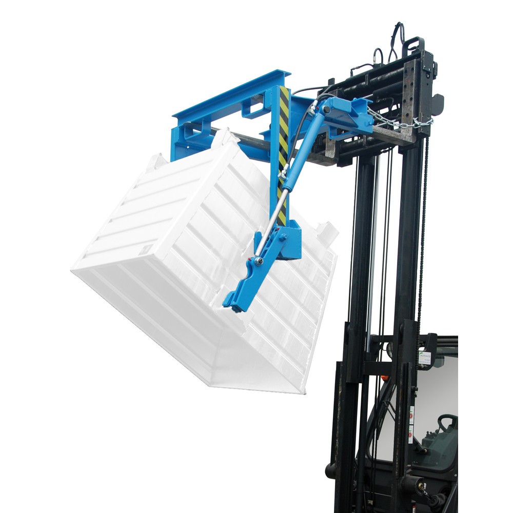 Produktabbildung Nr. 3: Traverse type BST-H pour benne basculante empilable, capacité de charge 2 000 kg, volume 0,9 m³, RAL 5012 bleu clair