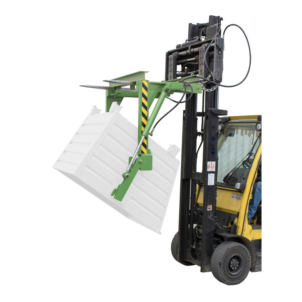 Produktabbildung Nr. 2: Traverse type BST-H pour benne basculante empilable, capacité de charge 2 000 kg, volume 0,9 m³, RAL 6011 vert réséda