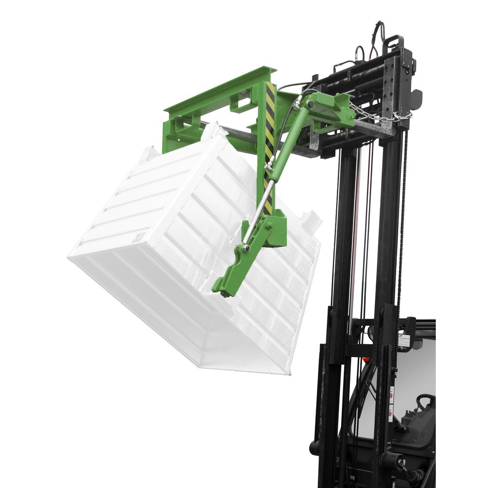 Produktabbildung Nr. 3: Traverse type BST-H pour benne basculante empilable, capacité de charge 2 000 kg, volume 0,9 m³, RAL 6011 vert réséda