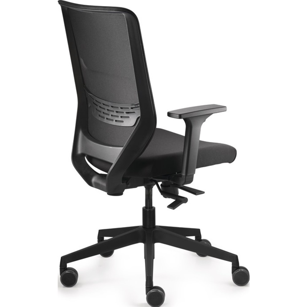 Produktabbildung Nr. 4: Siège de bureau pivotant TREND OFFICE Mesh, noir 410-520 mm, accoudoirs, réglable en largeur et en hauteur, avec système synchrone
