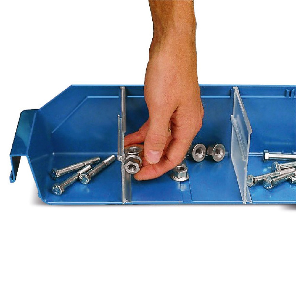 Produktabbildung: STEMO Trennplatten für Regalkästen mit Sichtöffnung, BxH 240 x 95 mm