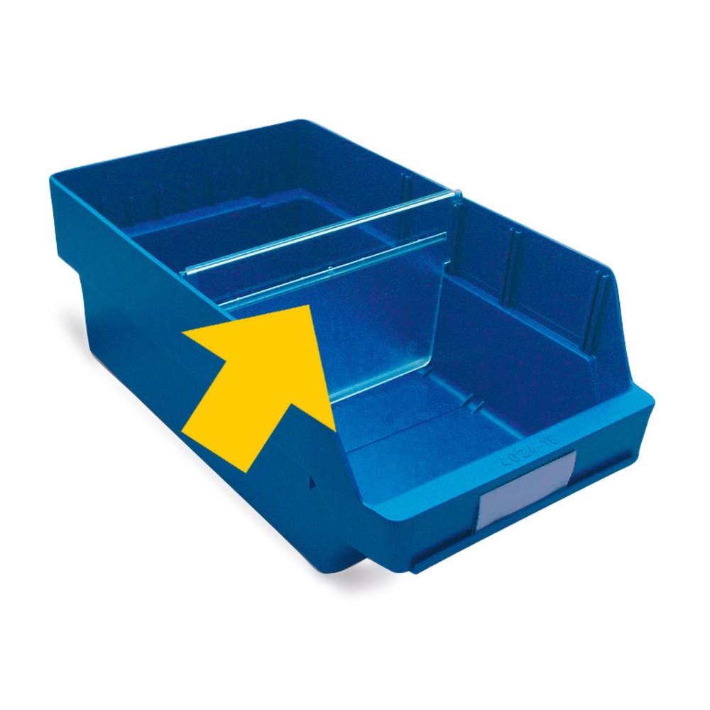 Produktabbildung: Trennwände für Sichtlagerkästen XXL, BxH 240 x 150 mm