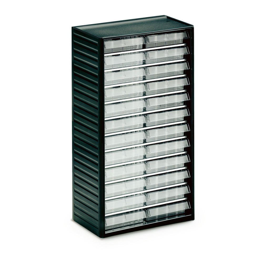 Produktabbildung: TRESTON Kleinteilemagazin Premium, Höhe 550 mm, 24 Schubladen Breite 138 mm