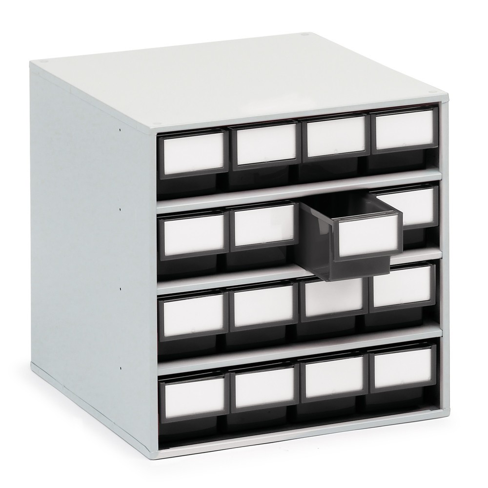 Produktabbildung Nr. 1: TRESTON Schubladenmagazin, ESD, 16 Schubladen, HxBxT 400 x 400 x 395 mm