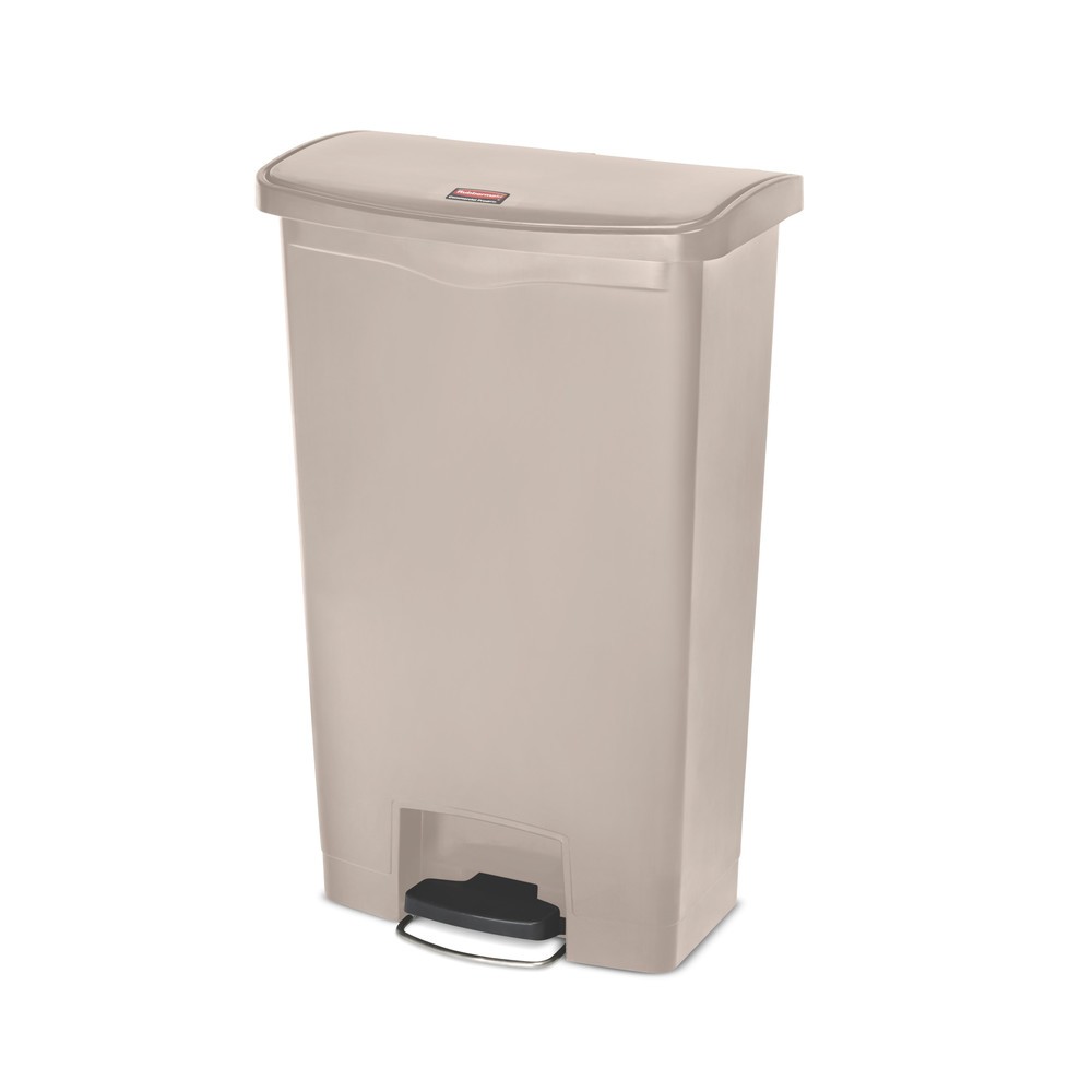 Tret-Abfallbehälter Rubbermaid Slim Jim® mit Pedal an der Breitseite, Kunststoff
