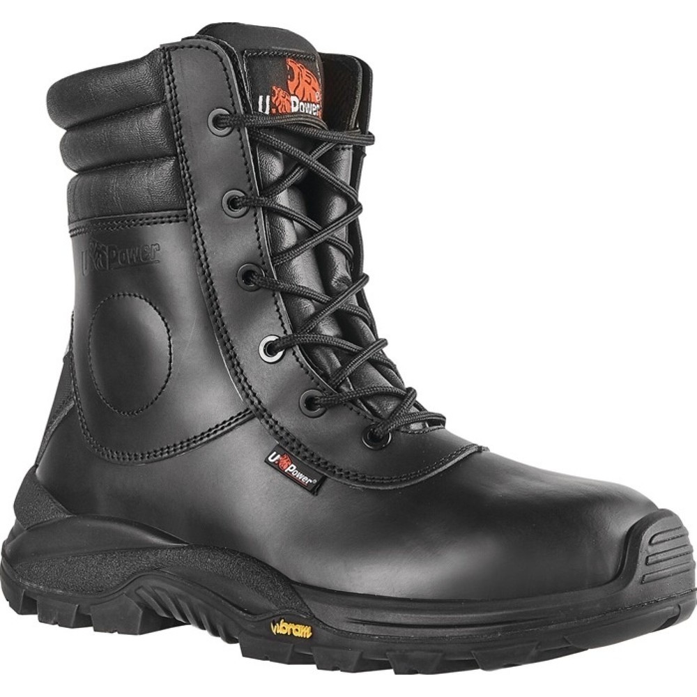 Produktabbildung: U.POWER Sicherheitswinterstiefel LEOPARD, S3 HRO CI SRC EN ISO 20345, Grösse 46 schwarz, Glattleder