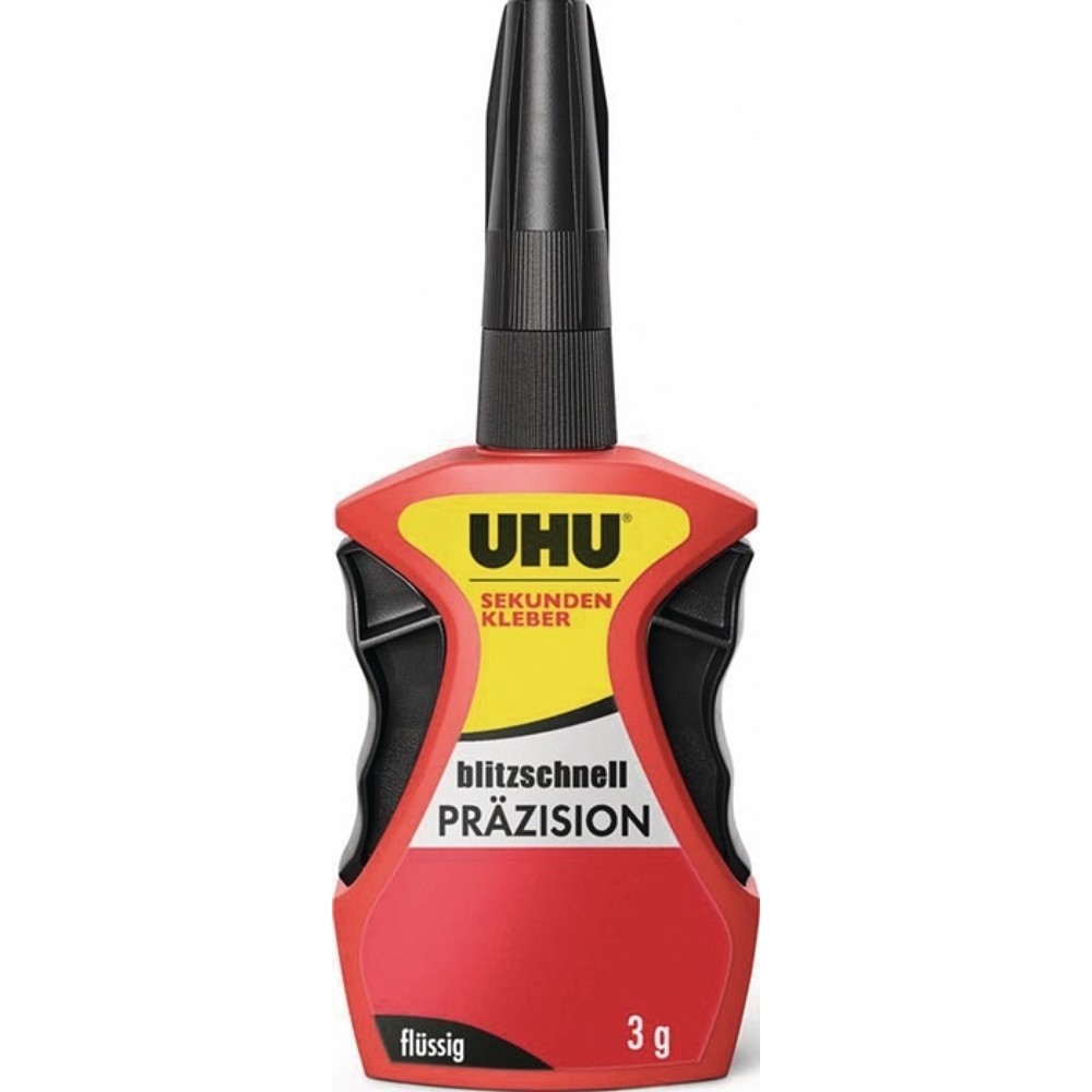 Illustration du produit: UHU Colle instantanée PRÉCISION liquide, 3 g, flacon, incolore
