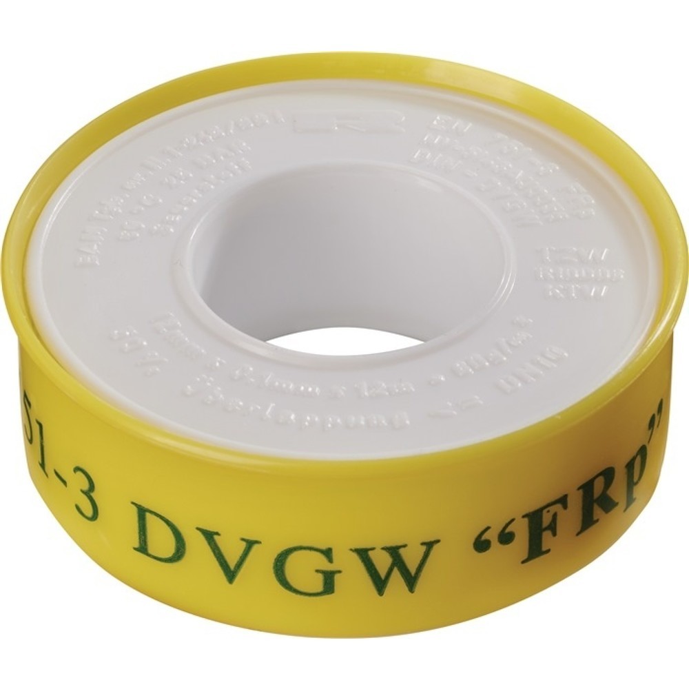 Produktabbildung: ULITH PTFE Dichtband GRp L12m B12mm D0,1mm 100g/m² Rl