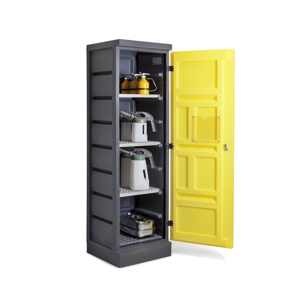 Produktabbildung Nr. 1: Umweltschrank aus PE, HxBxT 1.990  x 610 x 640 mm, 4 Edelstahl-Gitterroste