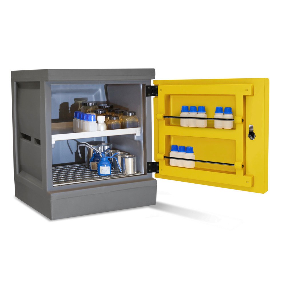 Produktabbildung Nr. 1: Umweltschrank PolyStore Mini, HxBxT 600 x 610 x 640 mm, 1 Einschubwanne, 1 Gitterrost Edelstahl