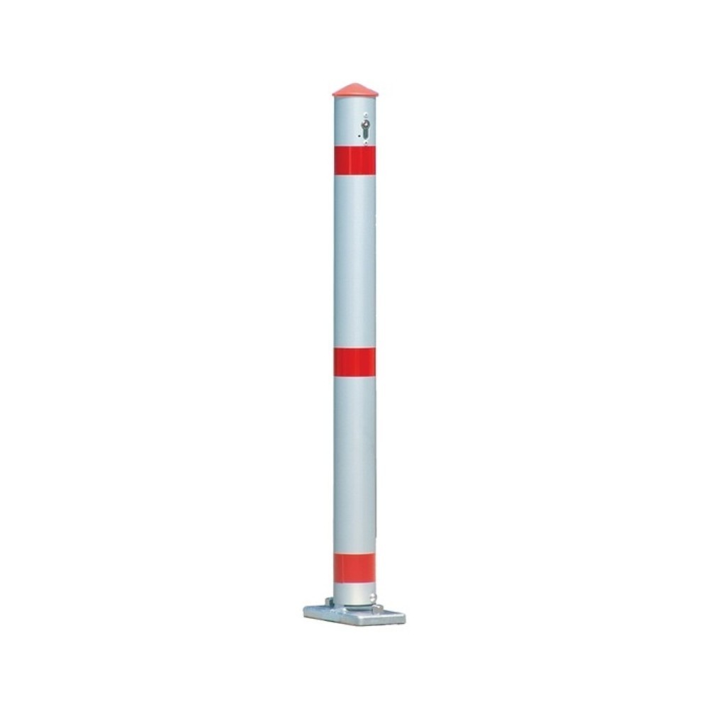 Illustration du produit: URBANUS Sperrpfosten, kippbar, zum Aufdübeln, Aluminium natur Ø 75 mm