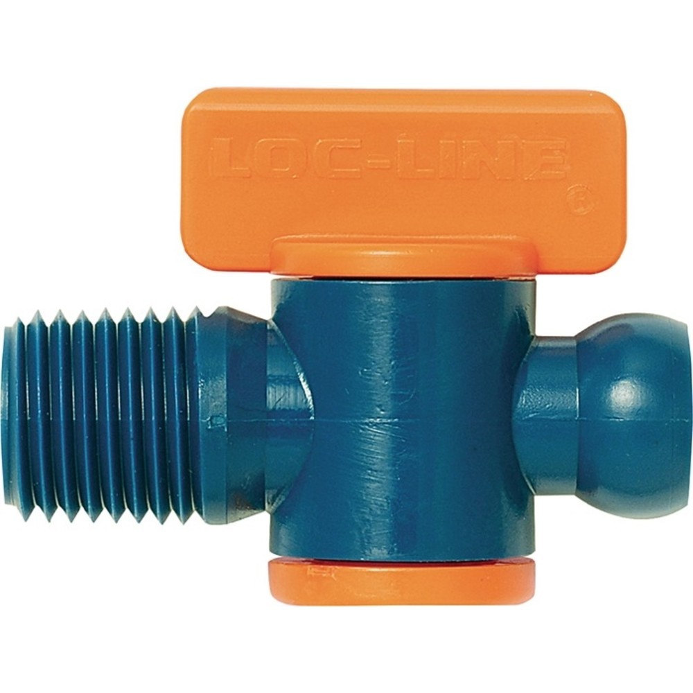 N° de l'image du produit 2 : Vanne d'arrêt LOC-LINE taille 1/4” avec filetage mâle, paquet de 2.