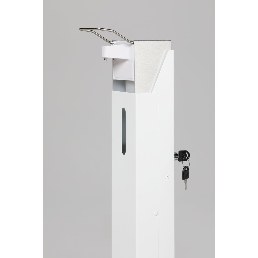 Produktabbildung Nr. 2: VAR® Handdesinfektionsspender HDS 105, Bodenmontage, mit Spender, weiss