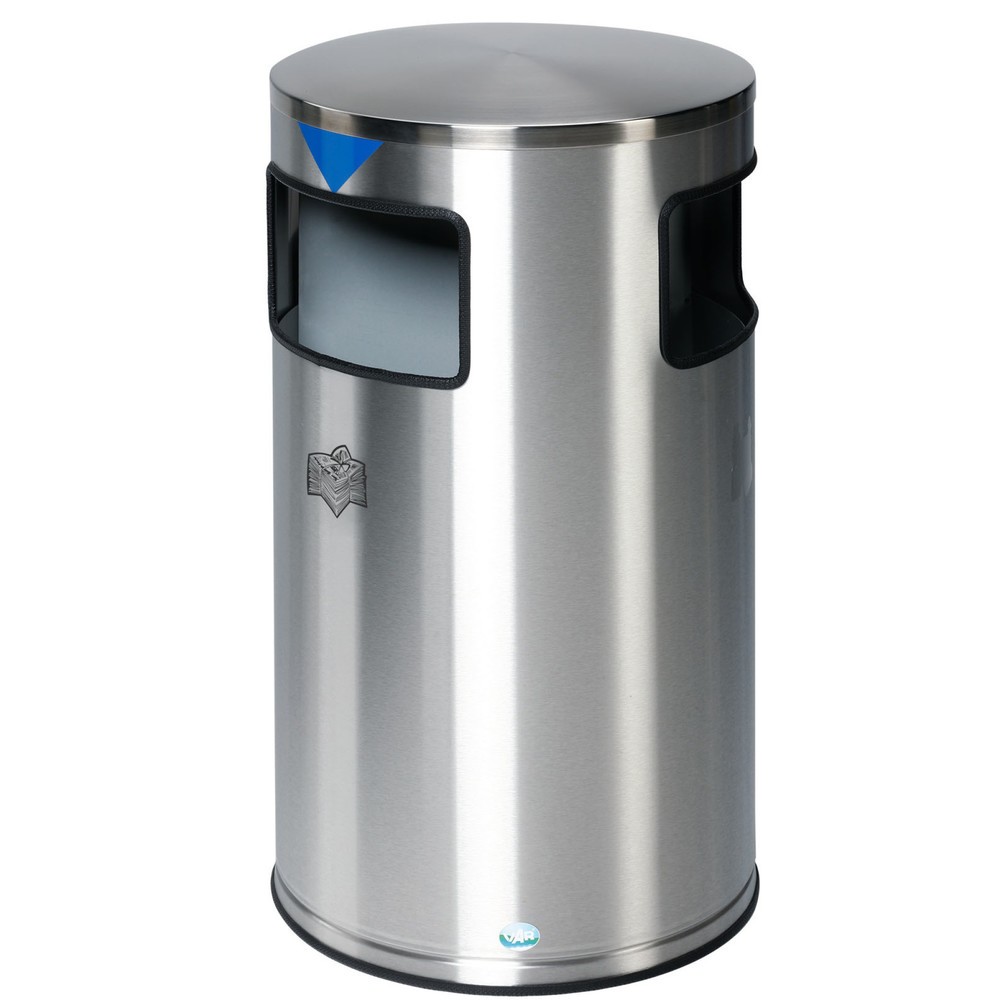 Produktabbildung Nr. 1: VAR ® Wertstoffsammelstation WSS 60, 3 Behälter à 20 Liter, Edelstahl