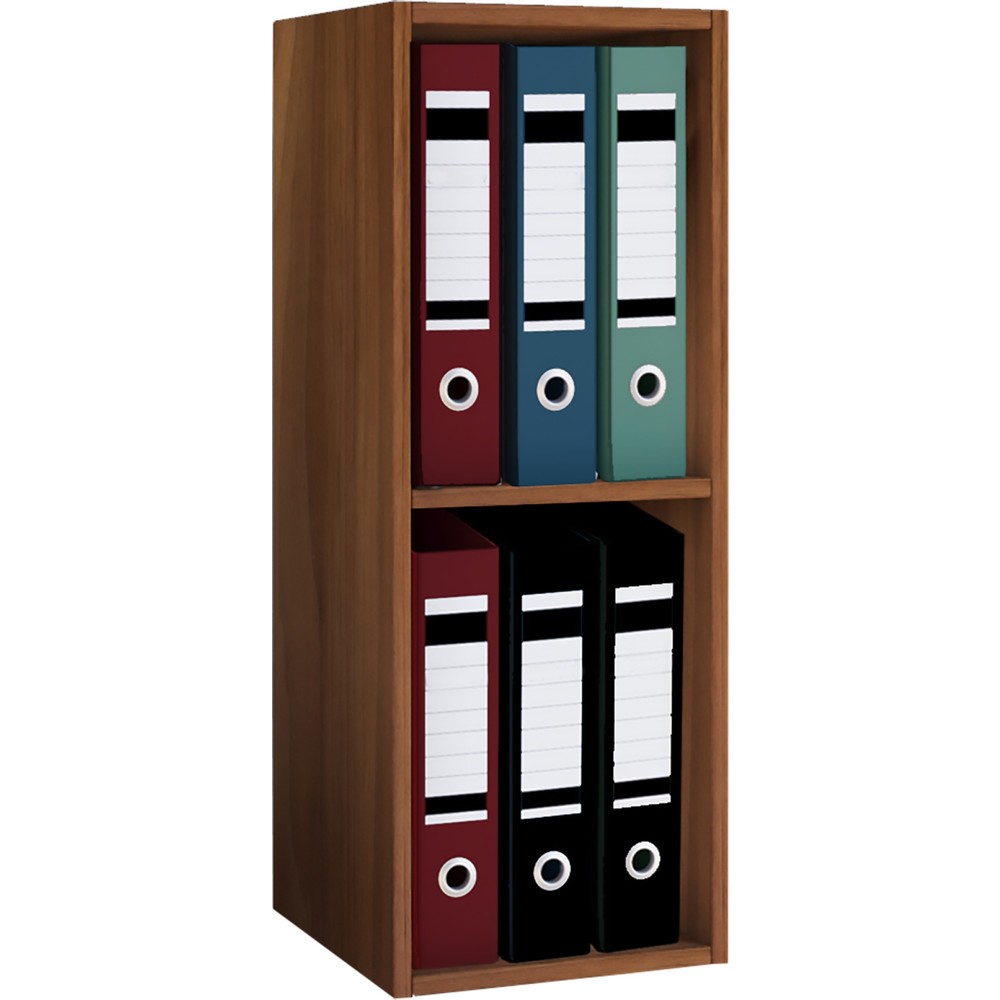Produktabbildung Nr. 1: VCM Büro-Regal Offas 2-Fach, Kern-Nussbaum