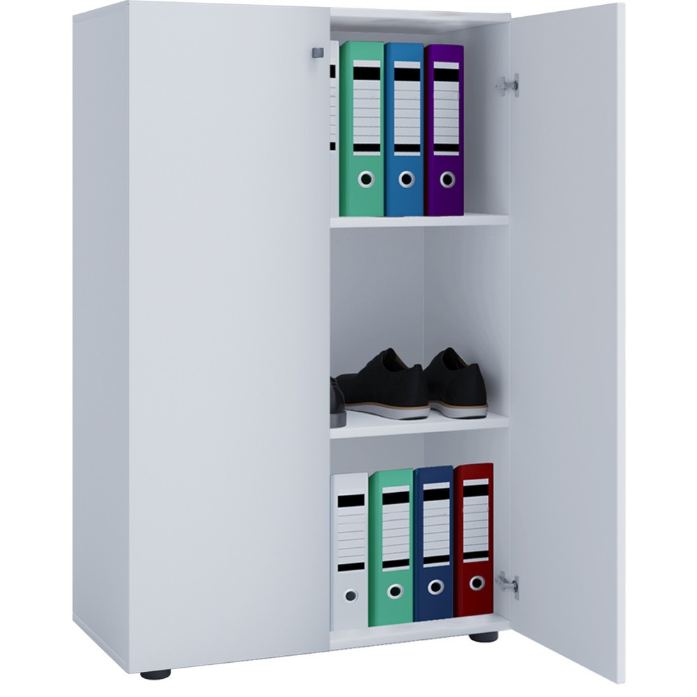 Produktabbildung: VCM Büroschrank Lona, 3 Fächer, HxBxT 1.050 x 700 x 400 mm, weiss