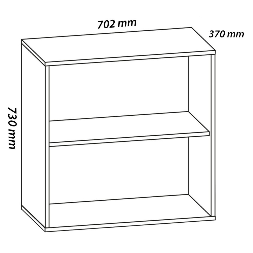 Produktabbildung Nr. 2: VCM Büroschrank Lona L mit Drehtüren, grau