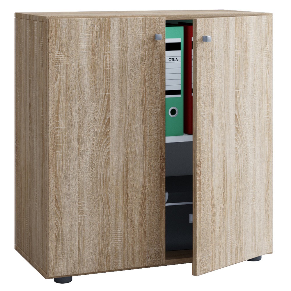 Produktabbildung Nr. 1: VCM Büroschrank Lona L mit Drehtüren, Sonoma-Eiche