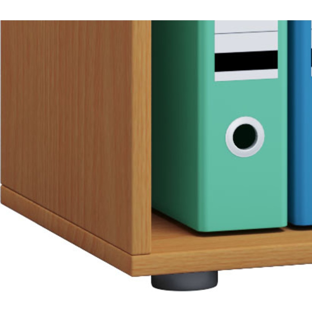Produktabbildung Nr. 2: VCM Büroschrank Lona mit Schiebetüren, 3 Fächer, HxBxT 1.110 x 700 x 400 mm, Buche