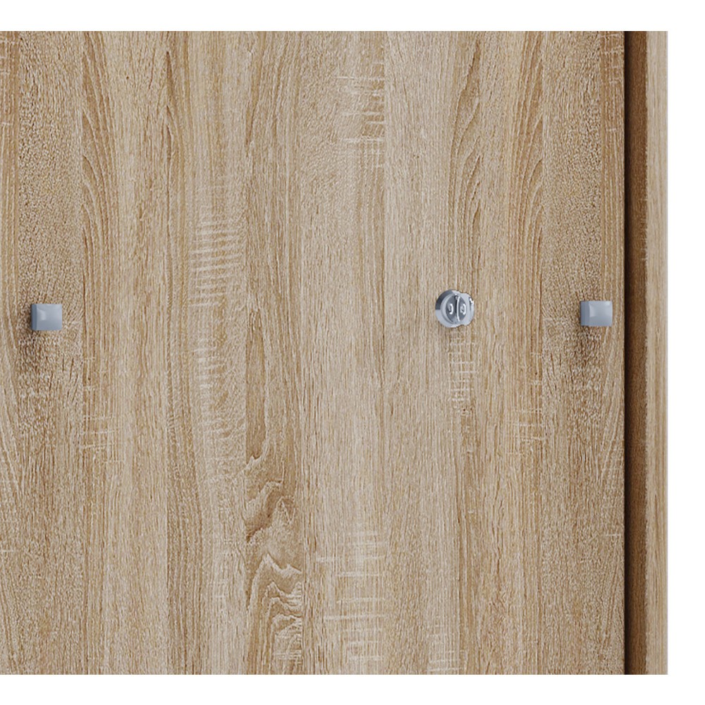 Produktabbildung Nr. 3: VCM Büroschrank Lona mit Schiebetüren, 3 Fächer, HxBxT 1.110 x 700 x 400 mm, Sonoma-Eiche