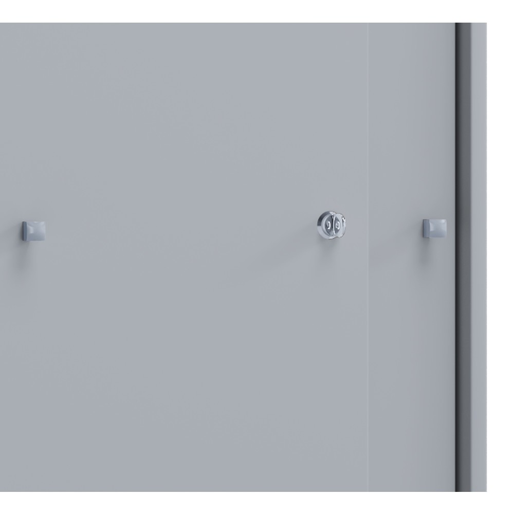 Produktabbildung Nr. 3: VCM Büroschrank Lona mit Schiebetüren, 3 Fächer, HxBxT 1.110 x 700 x 400 mm, grau