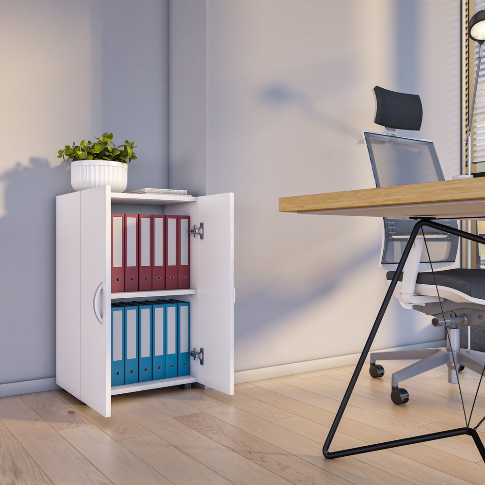 Produktabbildung Nr. 4: VCM Büroschrank Ulas 2-fach, weiss