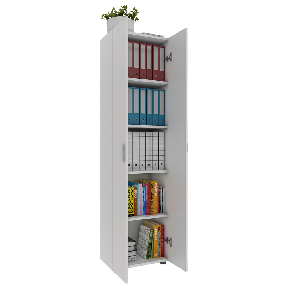 Produktabbildung Nr. 1: VCM Büroschrank Ulas-XL 5-fach, weiss