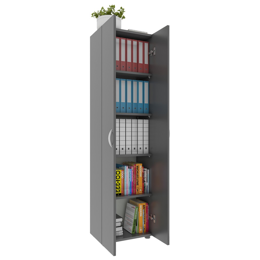 Produktabbildung Nr. 1: VCM Büroschrank Ulas-XL 5-fach, anthrazit