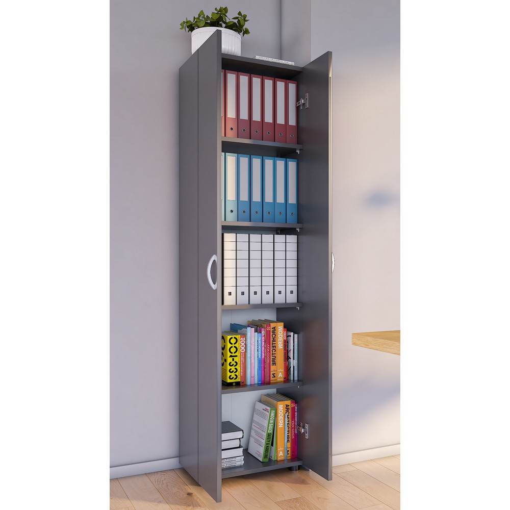 Produktabbildung Nr. 3: VCM Büroschrank Ulas-XL 5-fach, anthrazit