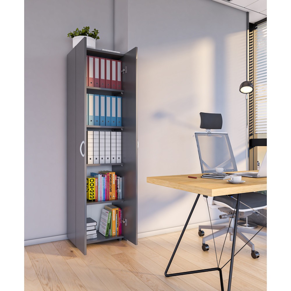 Produktabbildung Nr. 4: VCM Büroschrank Ulas-XL 5-fach, anthrazit