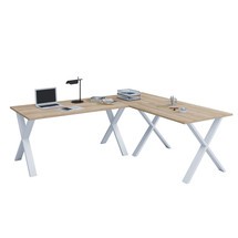 VCM Eck-Schreibtisch Lona, BxT 160 x 80 und 160 x 80 cm