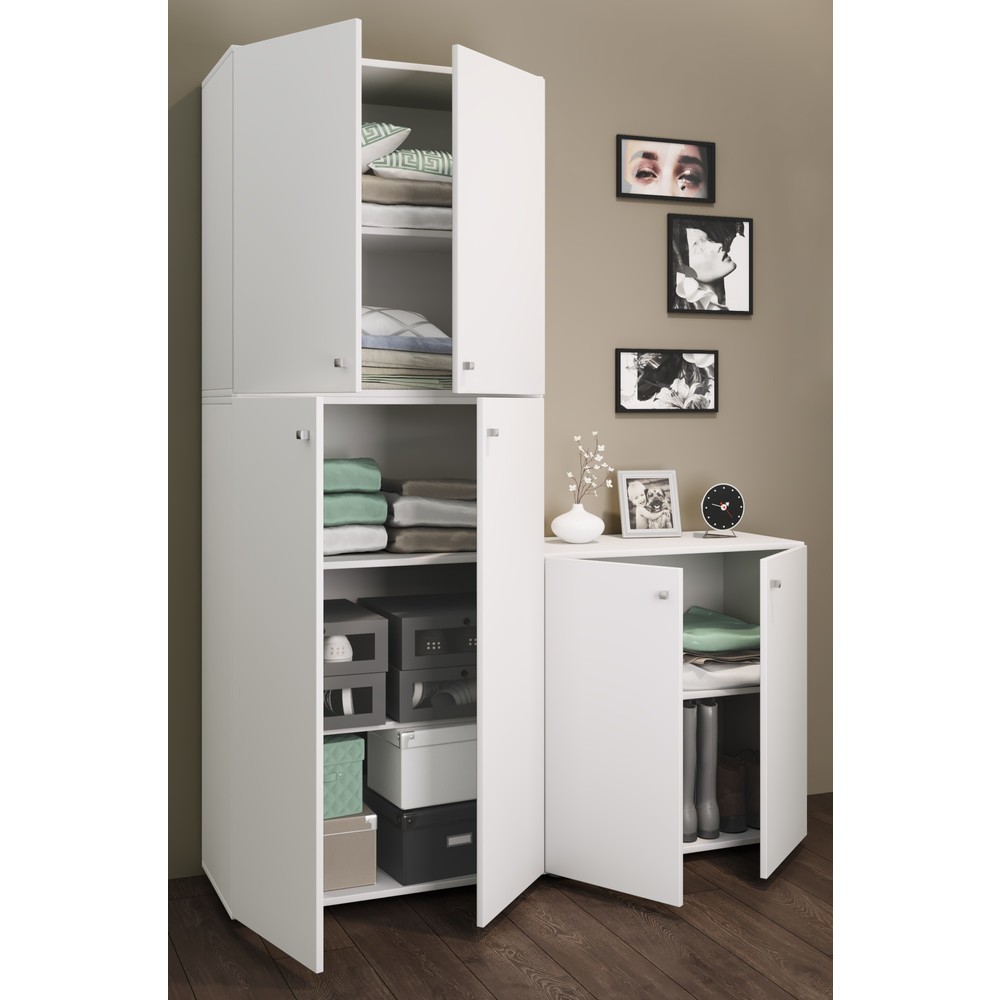 Produktabbildung Nr. 2: VCM Kleiderschrank Lona XXL Drehtüren, weiss