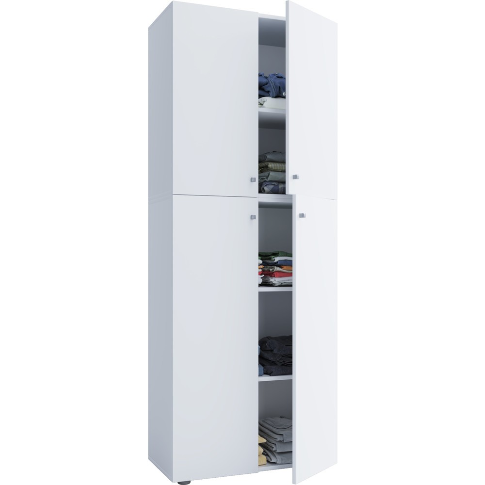Produktabbildung Nr. 3: VCM Kleiderschrank Lona XXL Drehtüren, weiss