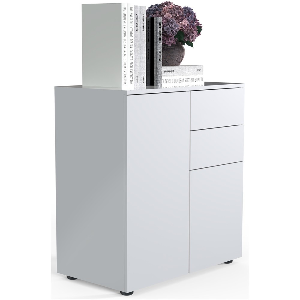 Produktabbildung: VCM Büroschrank Dalosa 4-Fach, weiss