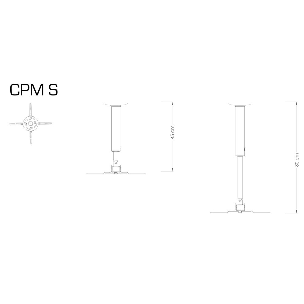 Produktabbildung Nr. 4: VCM Projektorhalterung CPM S, silber