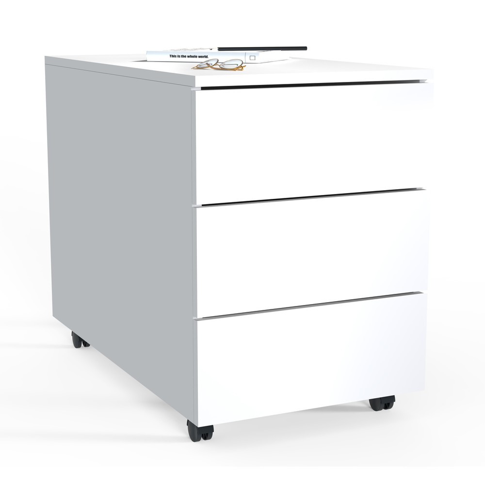 Produktabbildung Nr. 1: VCM Rollcontainer Dalosa 70 3-SB, weiss