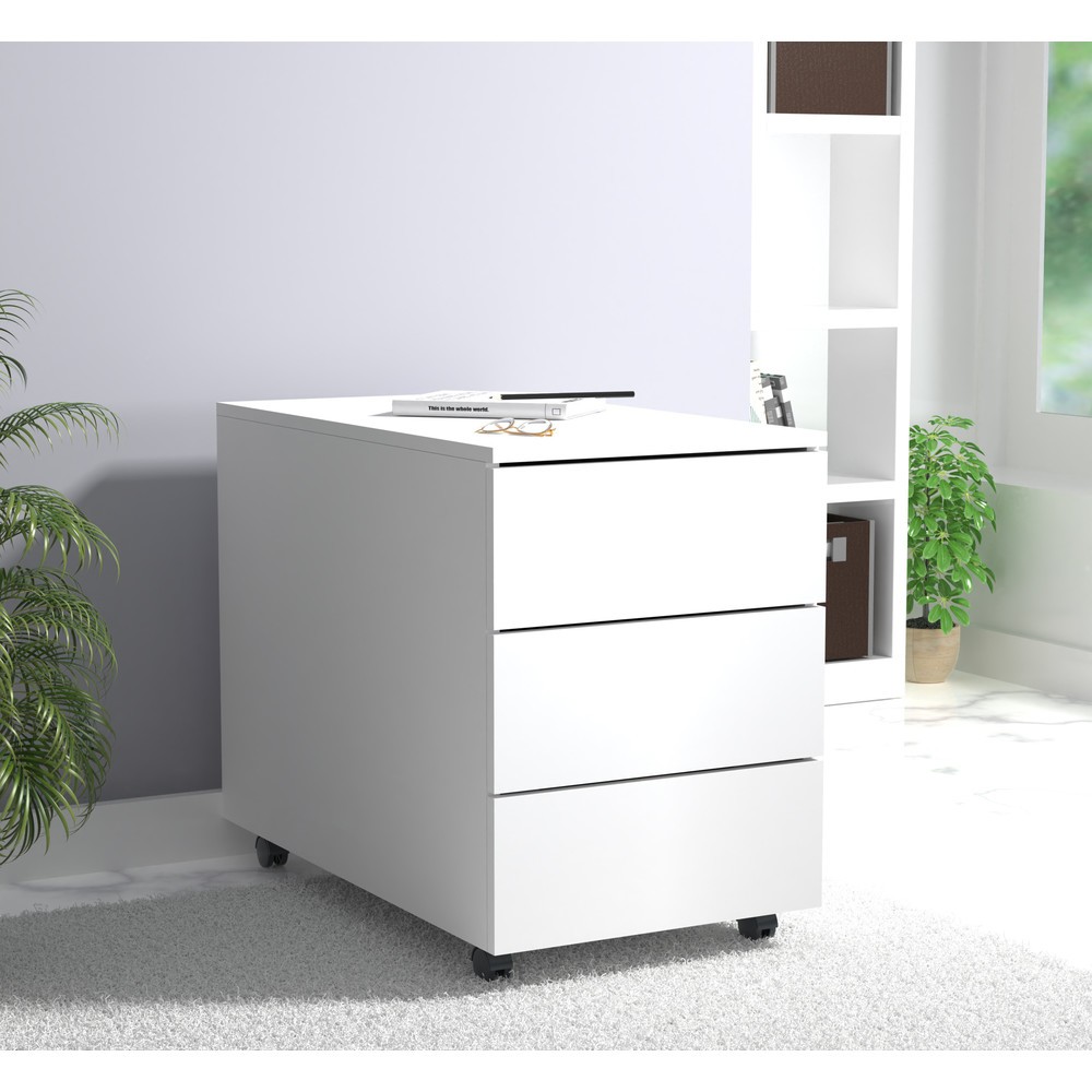 Produktabbildung Nr. 3: VCM Rollcontainer Dalosa 70 3-SB, weiss