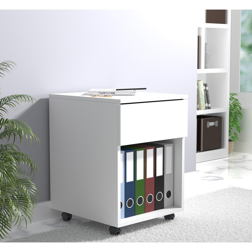 Produktabbildung Nr. 3: VCM Rollcontainer Dalosa 45 1-SB, weiss