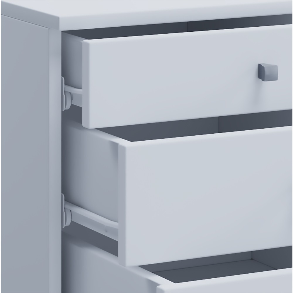 Produktabbildung Nr. 3: VCM Rollcontainer Lona, HxBxT 570 x 420 x 750 mm, weiss