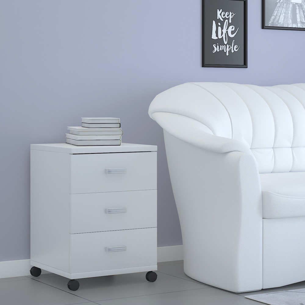 Produktabbildung Nr. 2: VCM Rollcontainer Tobila, weiss