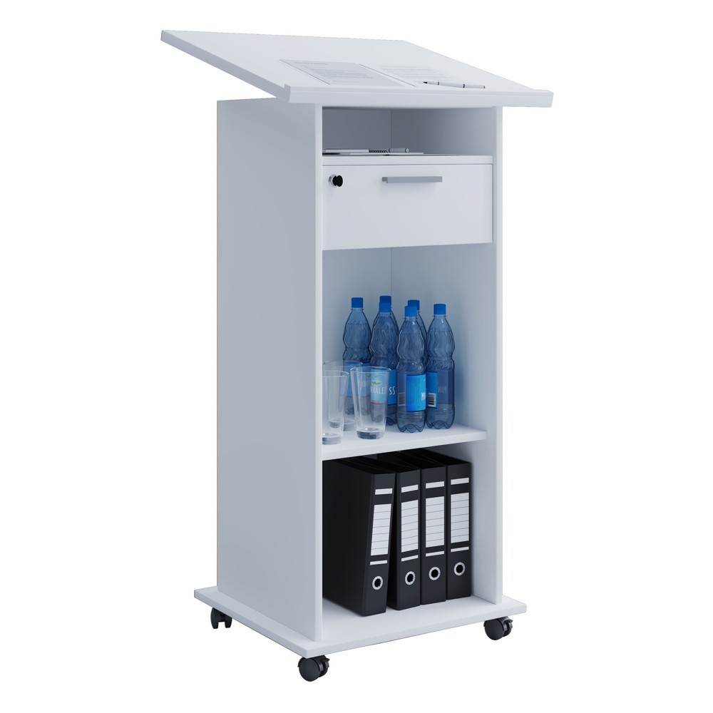 Produktabbildung: VCM Stehpult Melta, weiss