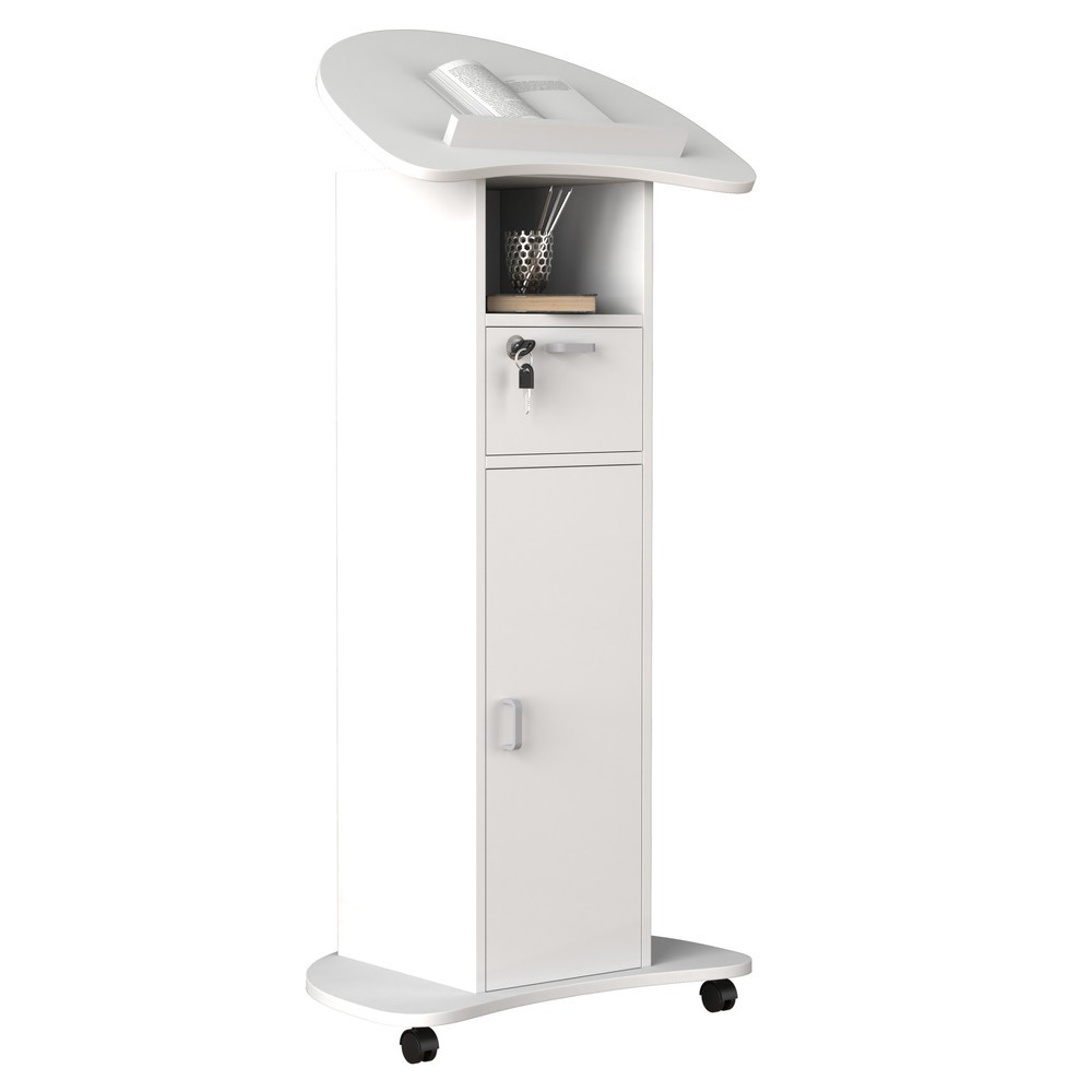Produktabbildung: VCM Stehpult Redola L, weiss