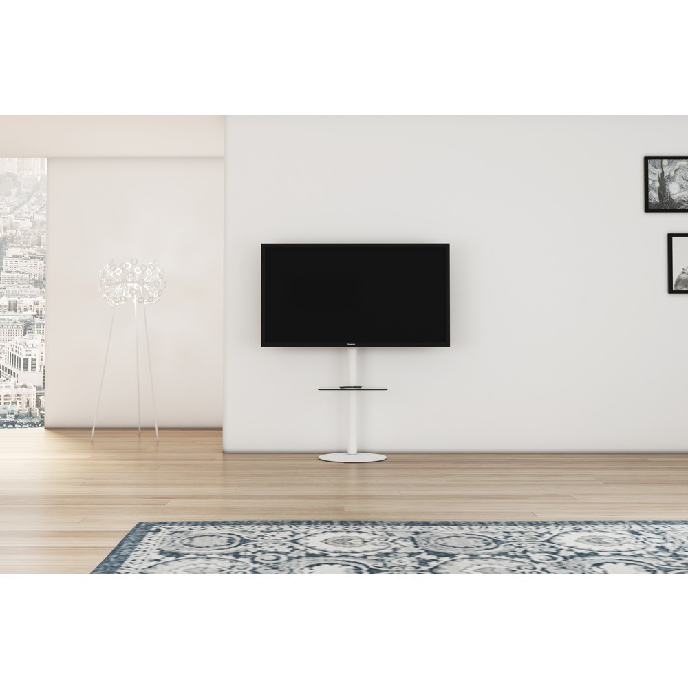 Produktabbildung Nr. 4: VCM TV-Standfuss Cirla mit Zwischenboden, weiss
