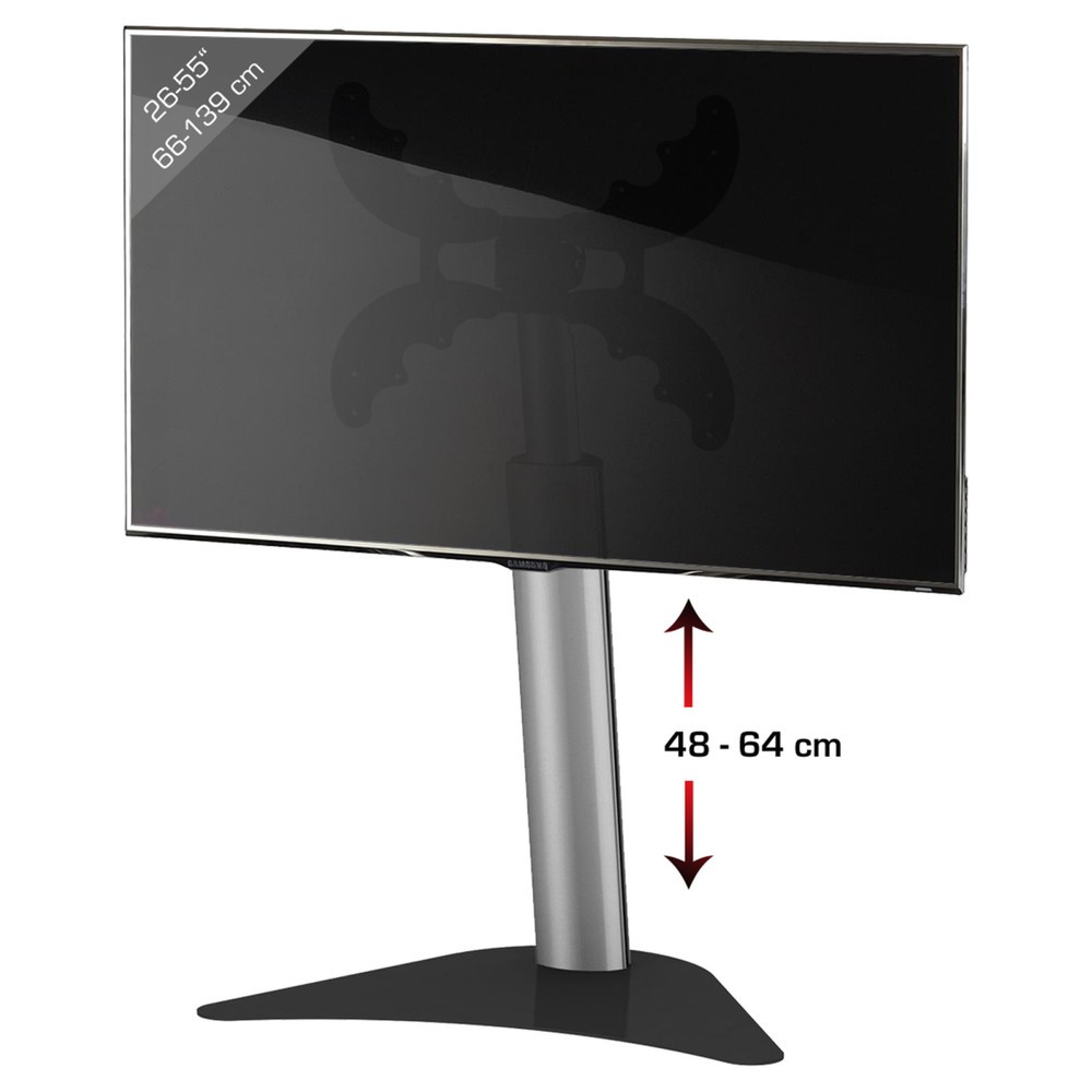 Produktabbildung Nr. 3: VCM TV-Standfuss Coscal Mini, silber