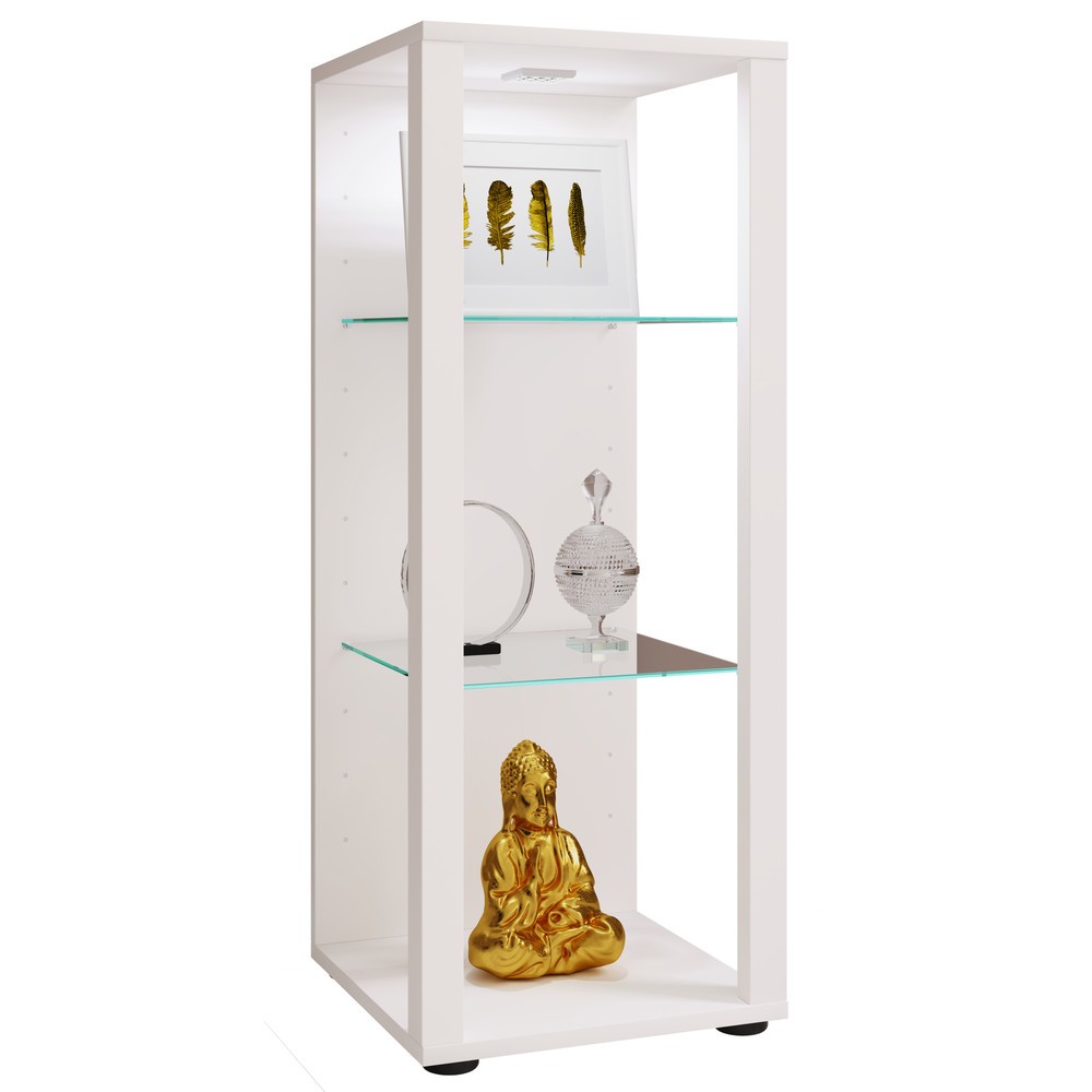 Produktabbildung: VCM Vitrine Glasol M, weiss