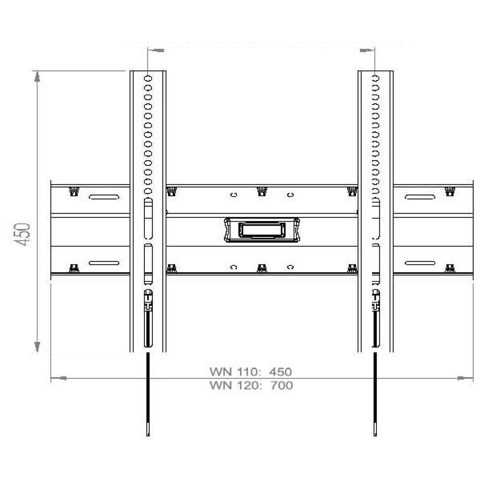 Produktabbildung Nr. 5: VCM Wandhalterung WN110, schwarz