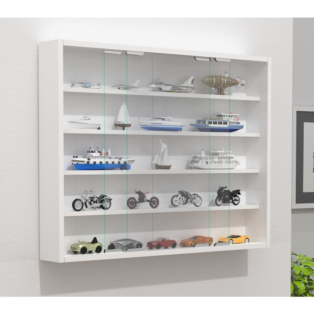 Produktabbildung Nr. 2: VCM Wandvitrine Agisa L, weiss