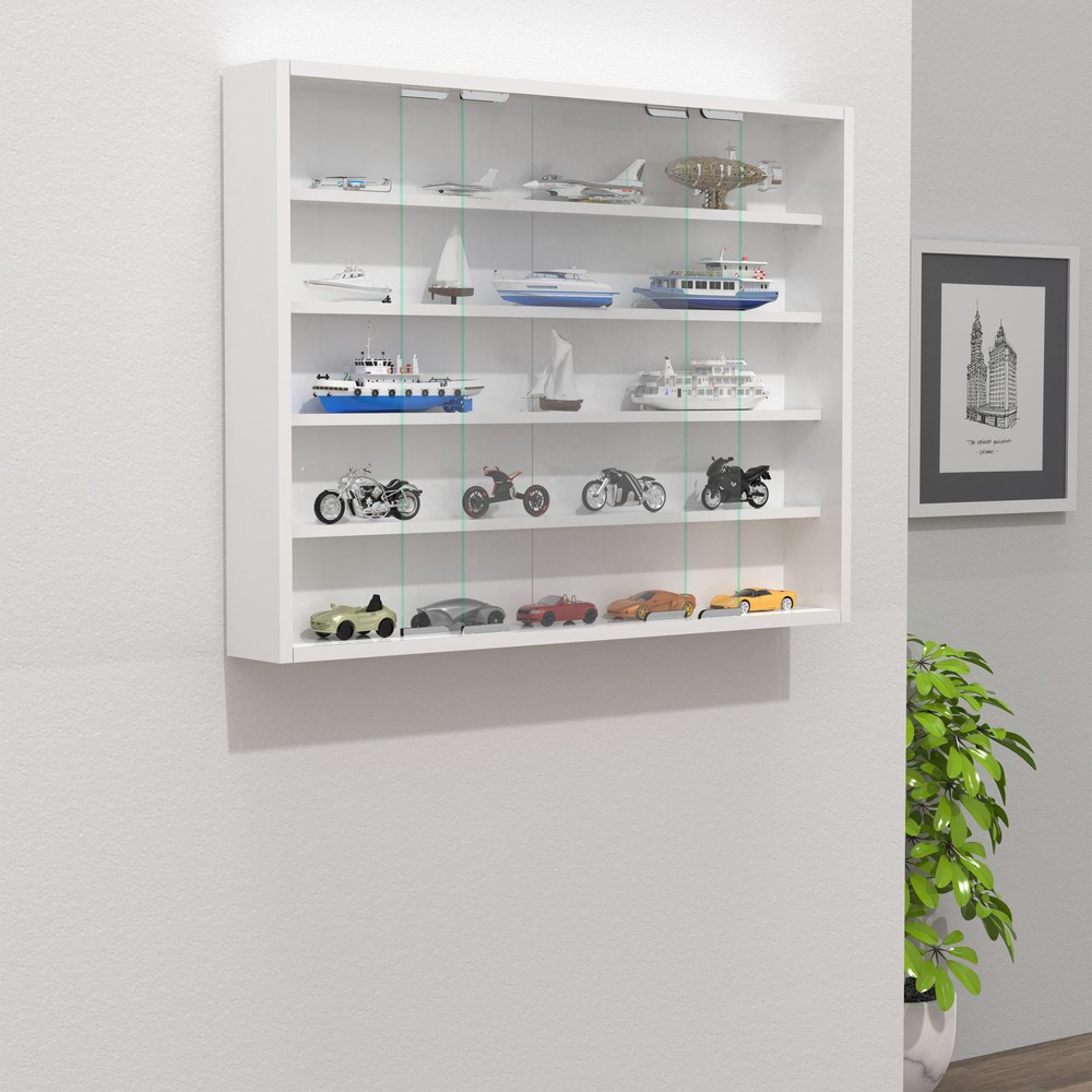 Produktabbildung Nr. 3: VCM Wandvitrine Agisa L, weiss